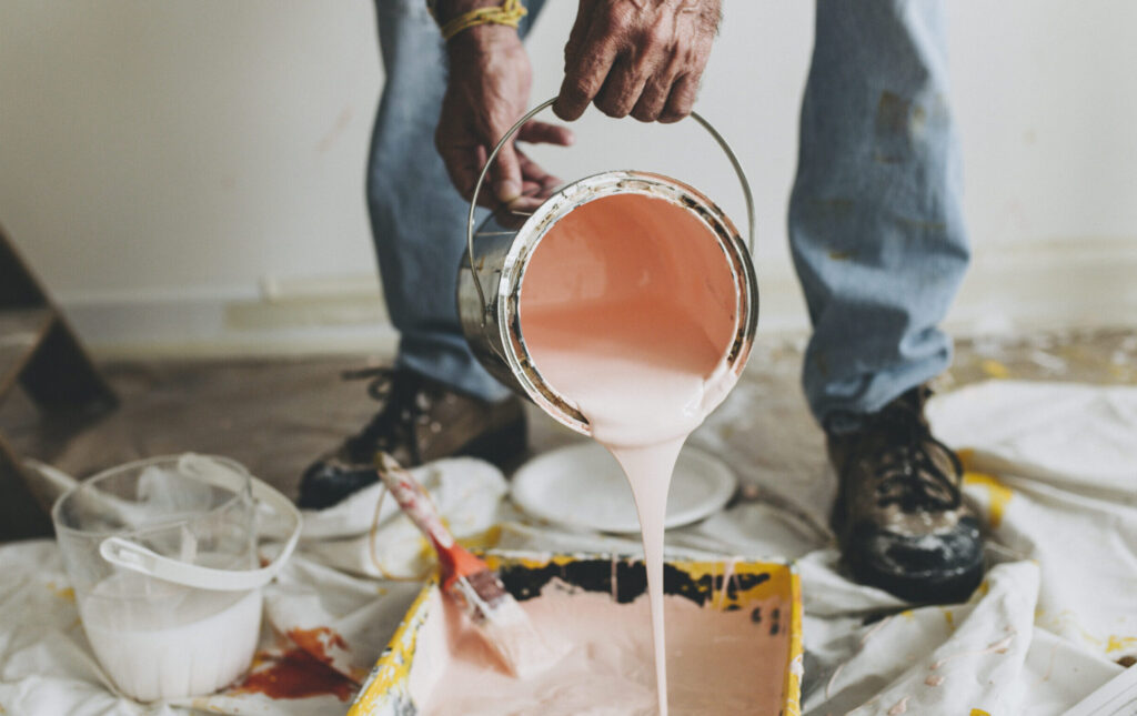 painting the walls pink